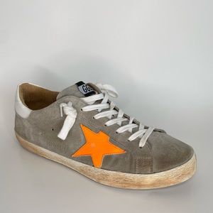 Grey Suede (orange star) GGDB SuperStar Sneakers